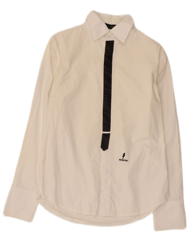 Ανδρικό πουκάμισο Dsquared2 IT 50 Medium White