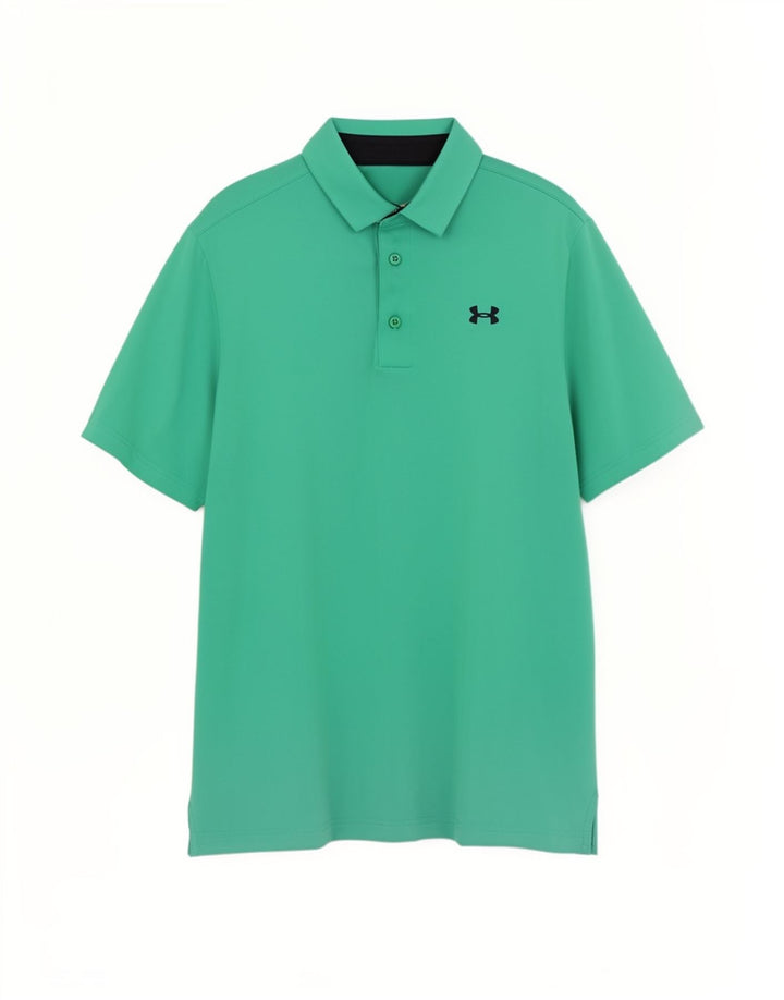 Under Armour Ανδρικό Πόλο Μπλουζάκι Μεσαίο Πράσινο Πολυεστέρας