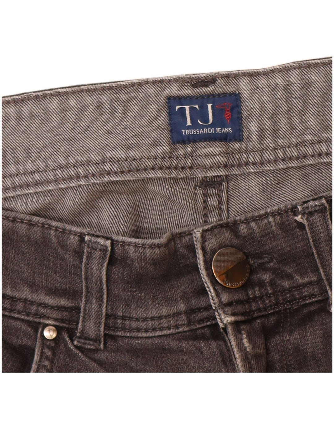 Trussardi Ανδρικό Slim Jeans W35 L32 Γκρι βαμβακερό
