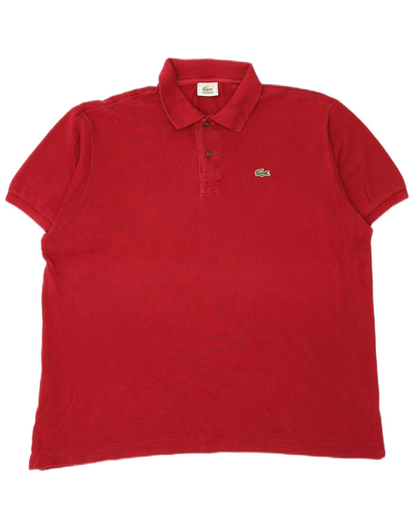 Ανδρικό πουκάμισο πόλο LACOSTE 7 2XL Βαμβακερό μπορντό