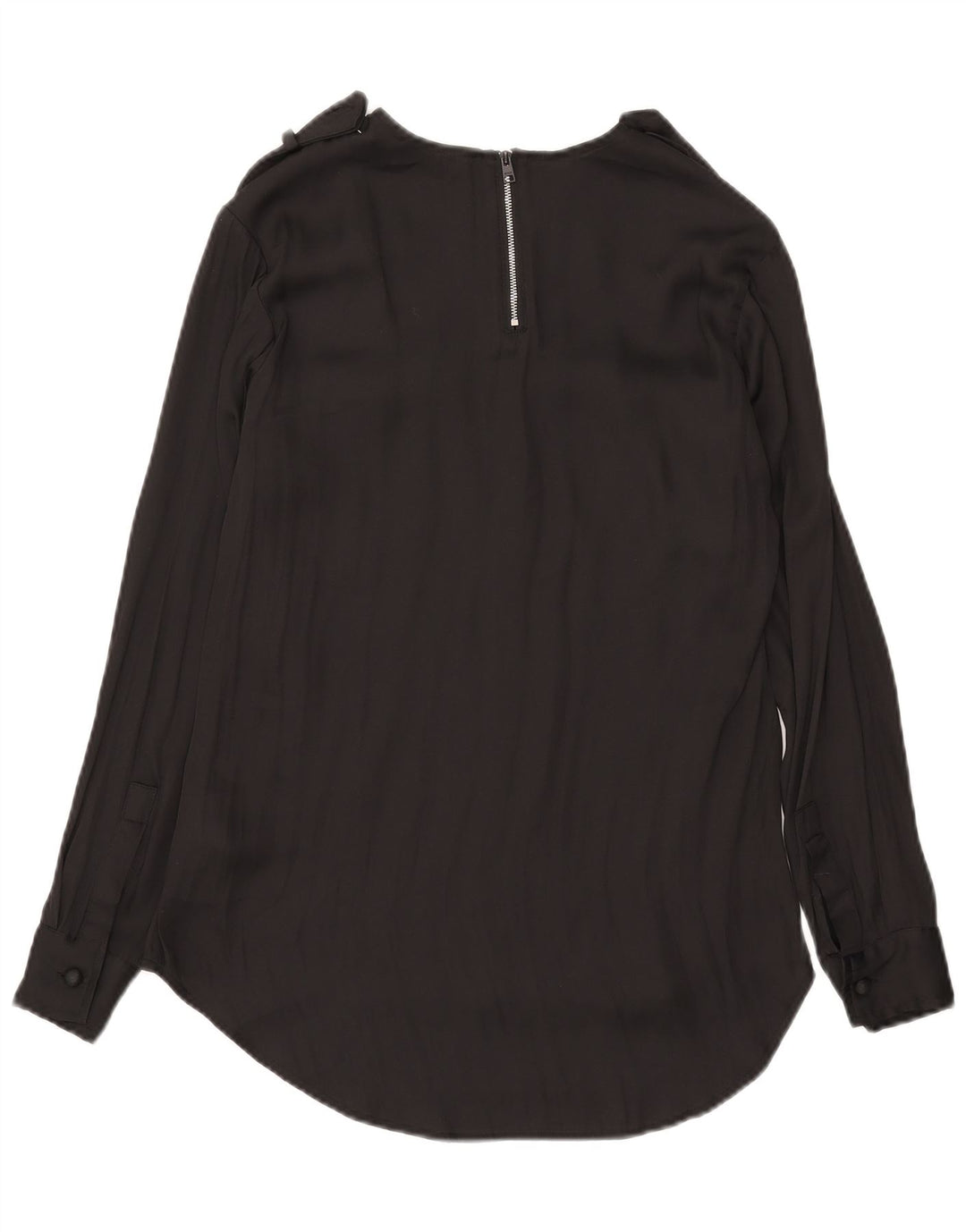 Replay Γυναικεία Μακρυμάνικη Μπλούζα Oversized Μπλούζα UK 2 2XS Μαύρο Πολυεστέρας