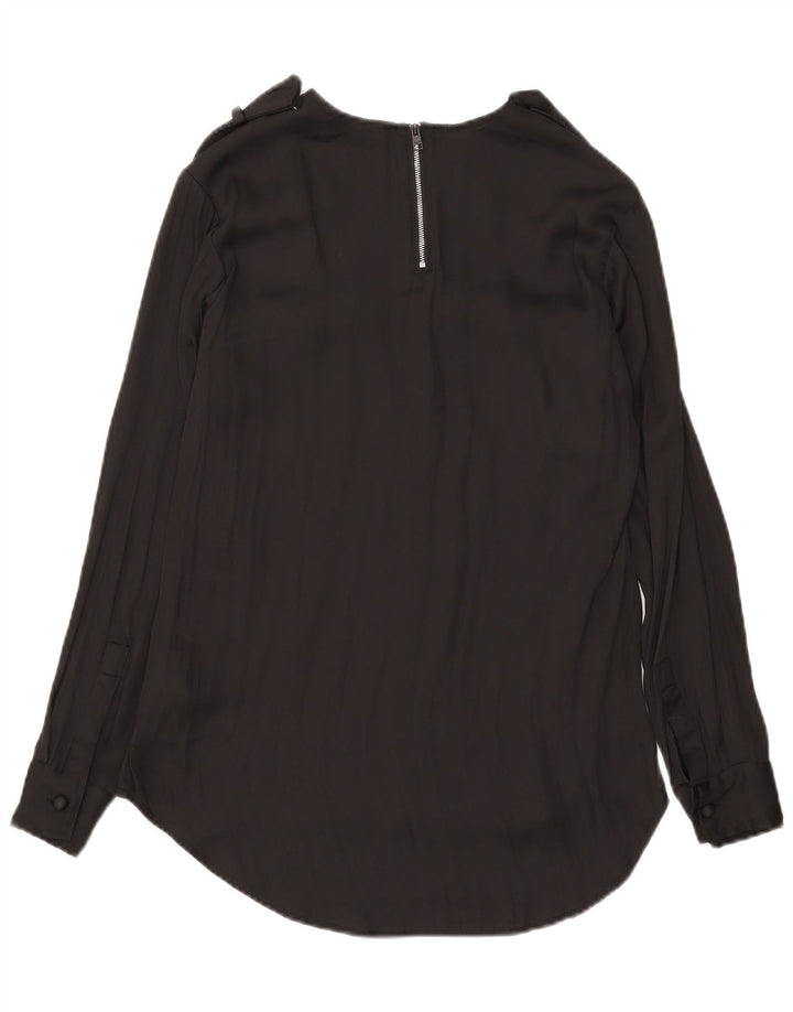 Replay Γυναικεία Μακρυμάνικη Μπλούζα Oversized Μπλούζα UK 2 2XS Μαύρο Πολυεστέρας