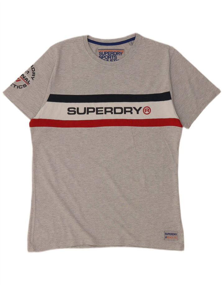 Γυναικείο γραφικό T-Shirt SUPERDRY Top 2XL Γκρι Colourblock