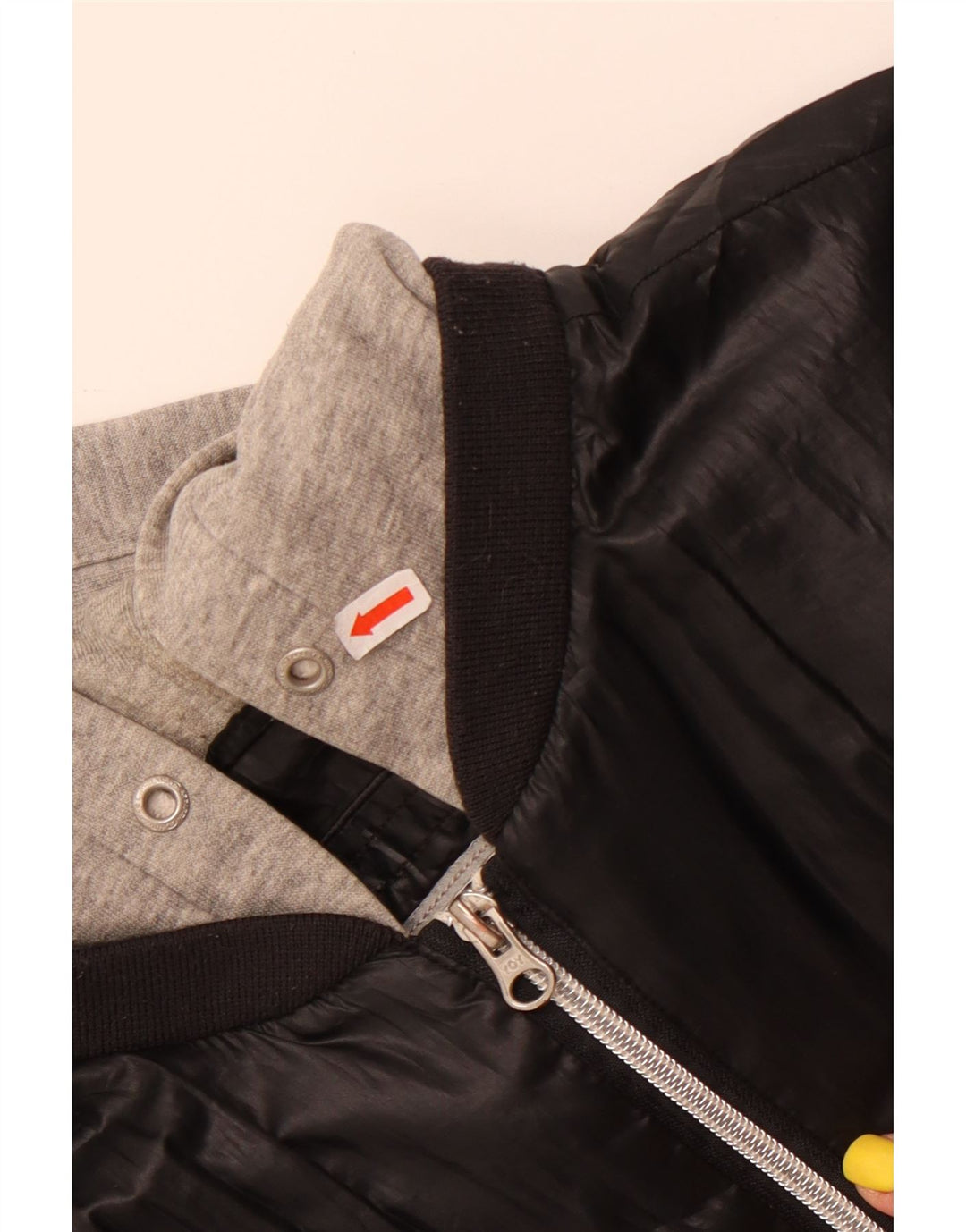 Champion Womens Hooded Bomber Jacket UK 18 XL Black Polyester