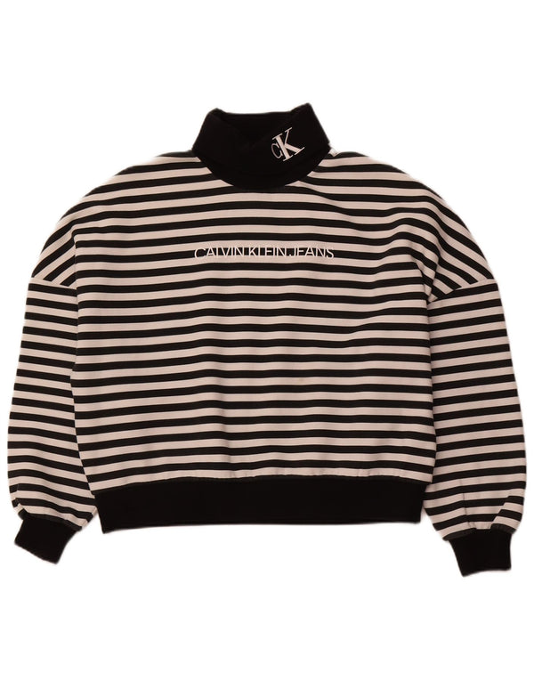 CALVIN KLEIN JEANS Γυναικείο φούτερ μεγάλου μεγέθους Jumper UK 14 μεγάλο μαύρο