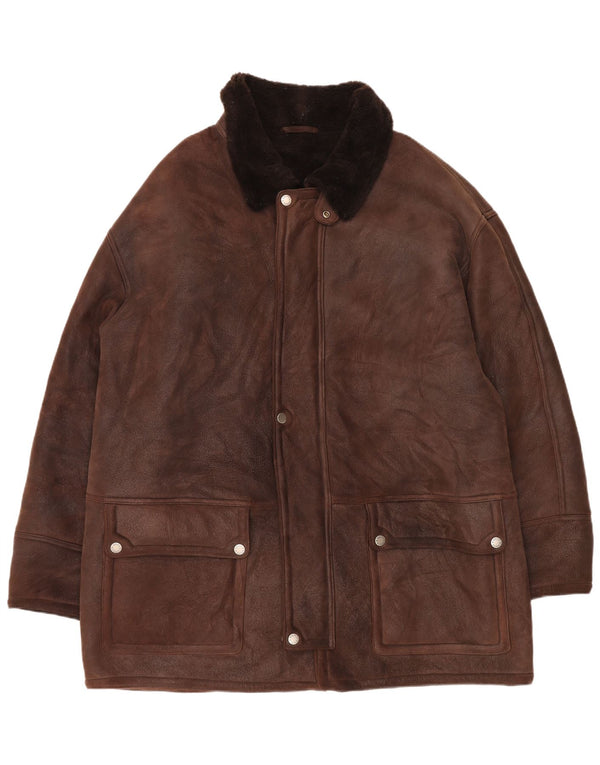 BELFE & BELFE Ανδρικό Shearling Jacket IT 56 3XL Brown Shearling