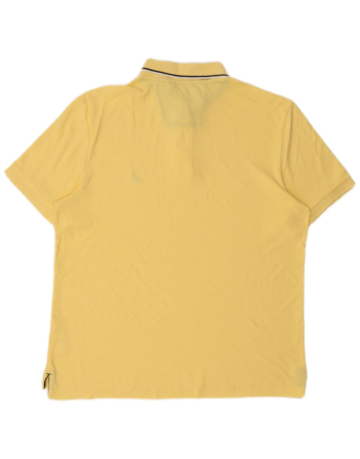 NAUTICA Mens Polo Shirt Large Yellow Cotton