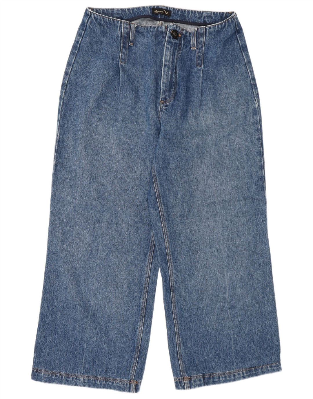 Massimo Dutti Γυναικείο Wide Leg Jeans W30 L26 Blue