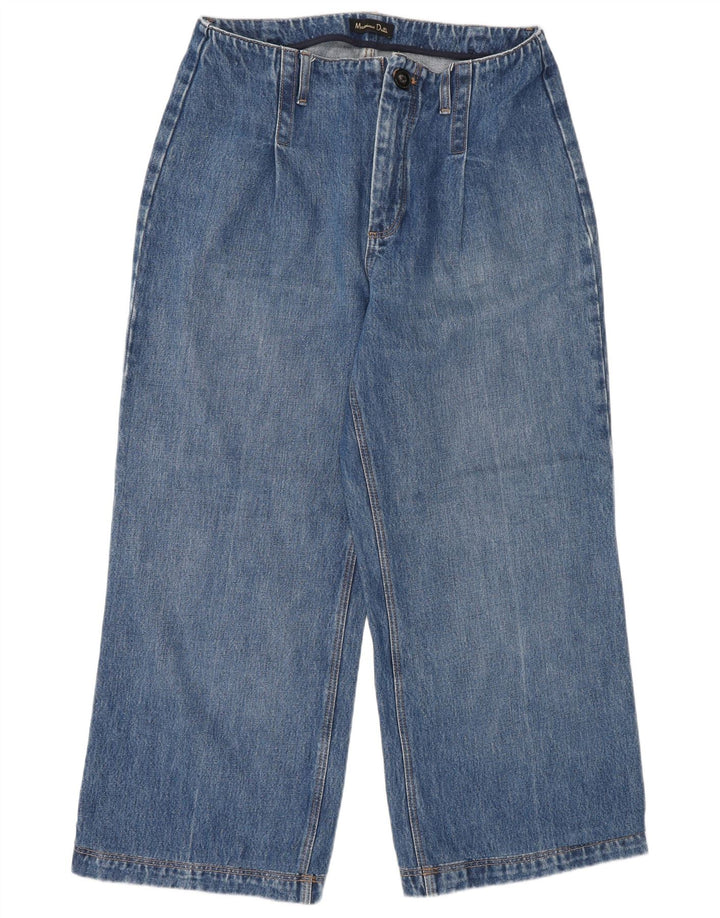 Massimo Dutti Γυναικείο Wide Leg Jeans W30 L26 Blue