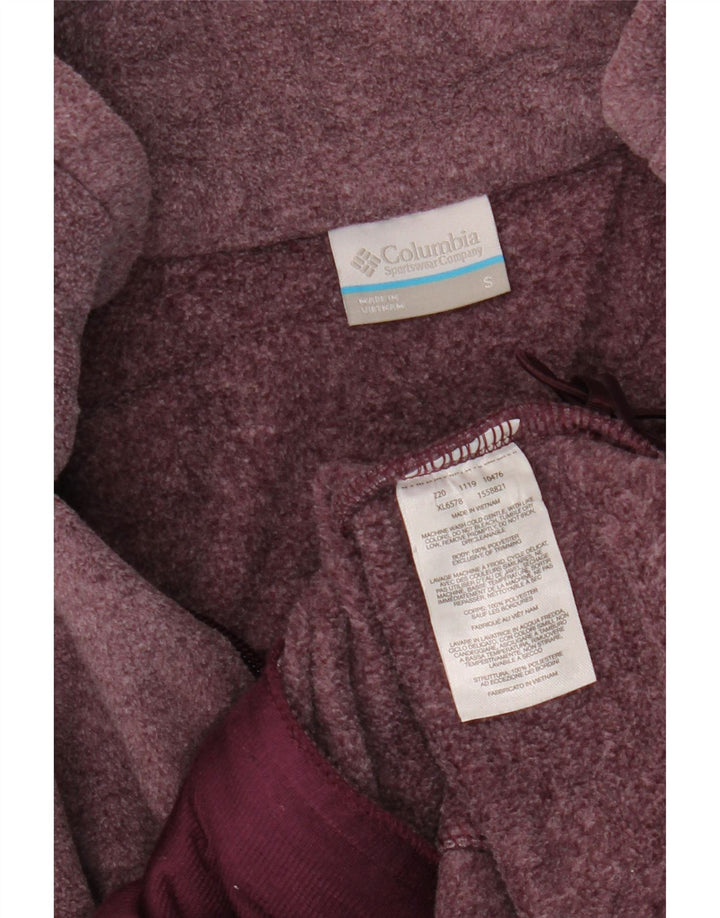 COLUMBIA Γυναικείο Fleece Jacket UK 10 Small Purple Flecked Polyester