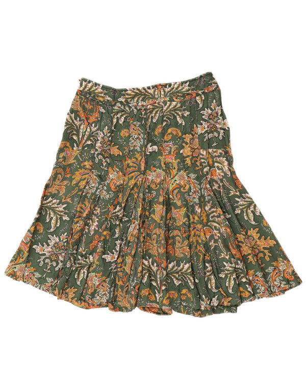 Henry Cottons Γυναικεία πλισέ φούστα IT 44 Medium W30 Green Paisley