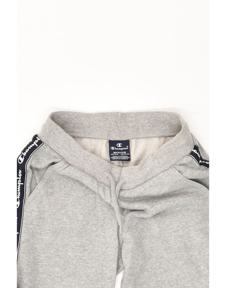 CHAMPION Boys Graphic Tracksuit Trousers Joggers 9-10 Years Medium Grey | Vintage Champion | Thrift | Second-Hand Champion | Used Clothing | Messina Hembry 