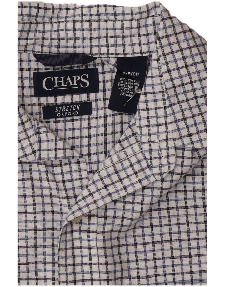 Chaps Ανδρικό πουκάμισο Oxford Small White Check Cotton