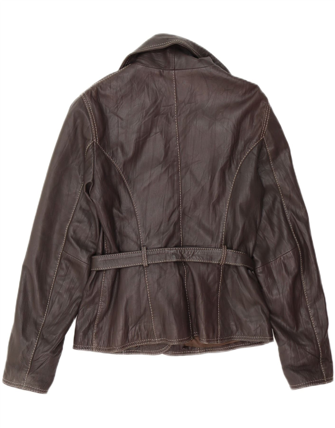 CONBIPEL Γυναικείο Δερμάτινο Μπουφάν IT 42 Δερμάτινο Μεσαίο Καφέ