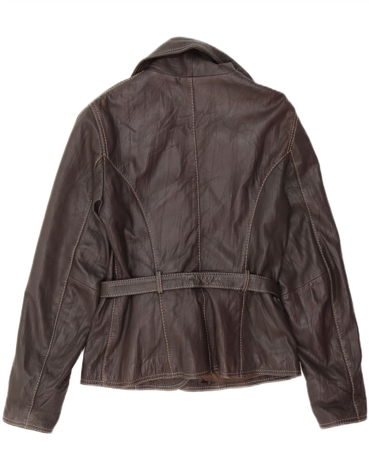 CONBIPEL Γυναικείο Δερμάτινο Μπουφάν IT 42 Δερμάτινο Μεσαίο Καφέ