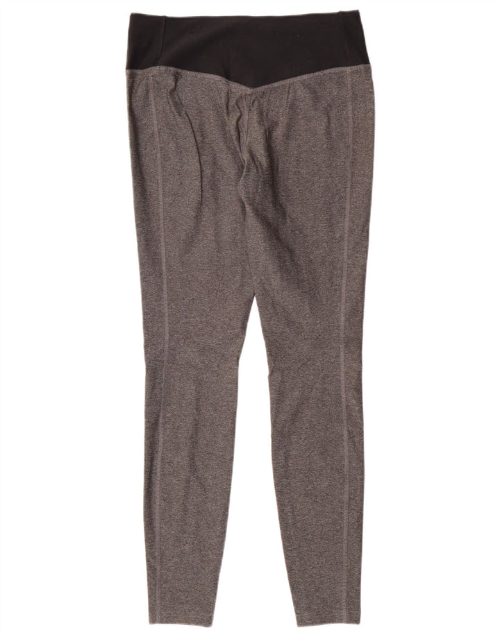 Γυναικεία κολάν NIKE Dri Fit UK 12 μεσαίου γκρι χρώματος πολυεστέρας