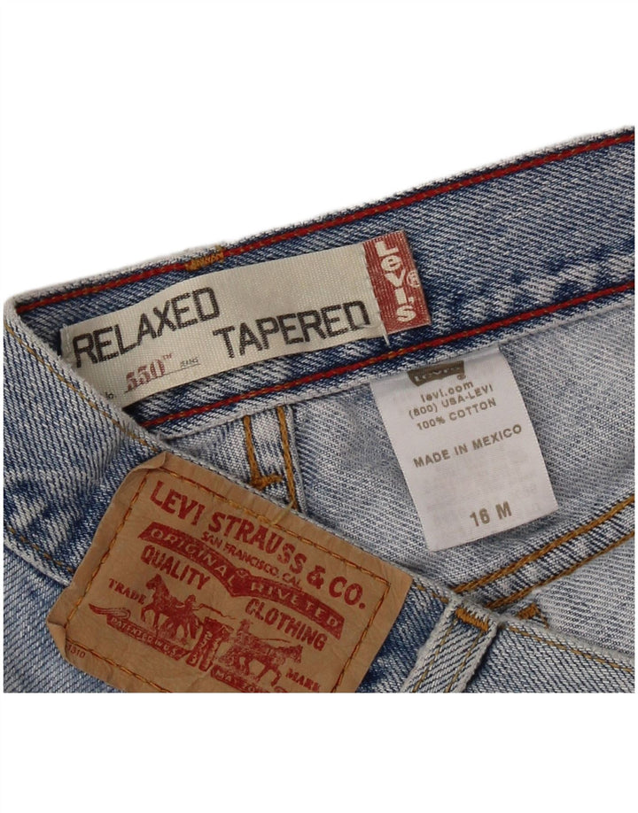 LEVI'S Womens 550 Relaxed Fit τζιν σορτς US 16 2XL W34 μπλε