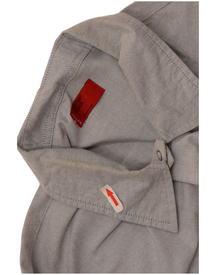 Ανδρικό κοντομάνικο πουκάμισο Levi's μεγάλο μπλε βαμβακερό