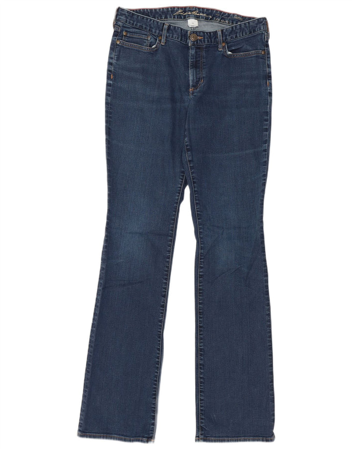 EDDIE BAUER Γυναικείο τζιν μποτάκι με καμπύλες US 10 Large W32 L35 Μπλε βαμβακερό