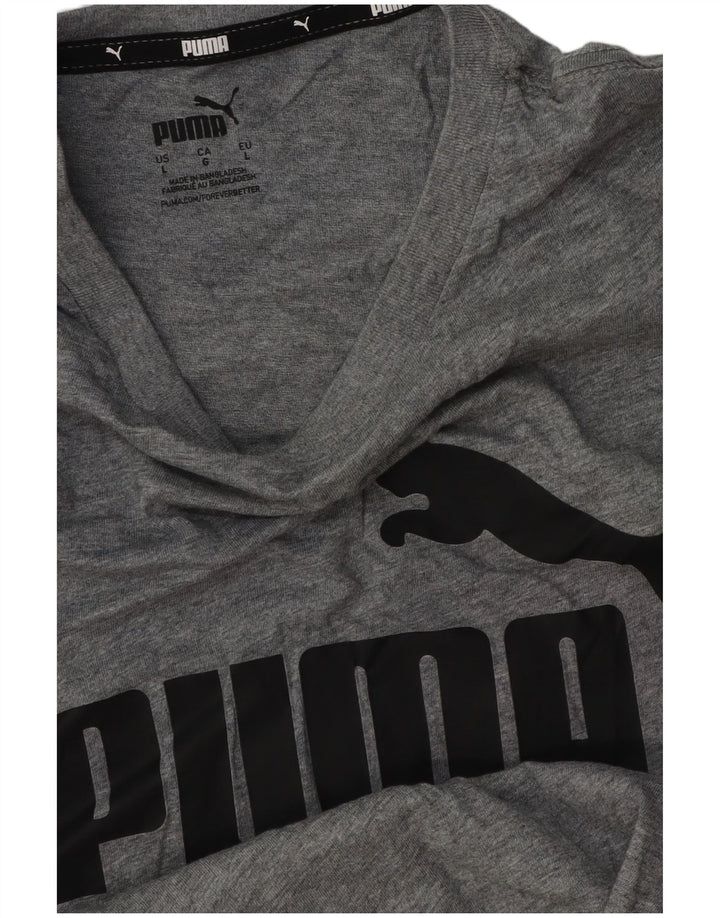 Ανδρικό γραφικό T-Shirt Puma Top Large Grey