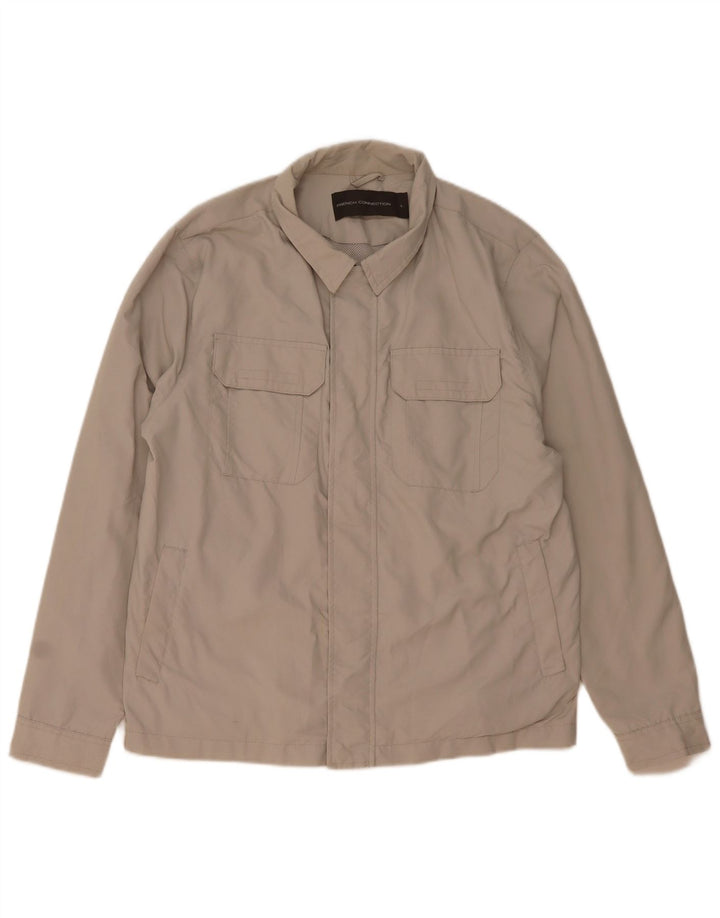 French Connection Ανδρικό Μπουφάν Utility UK 40 Large Beige Polyamide