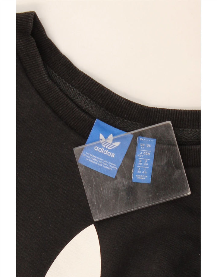 Γυναικείο Φούτερ Adidas Graphic Jumper UK 12 Medium Black