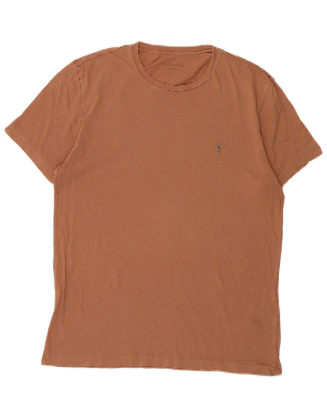 Ανδρικό T-Shirt All Saints Τοπ μεσαίο καφέ βαμβακερό