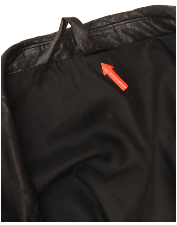 Vintage Ανδρικό Δερμάτινο Μπουφάν UK 38 Medium Black Leather