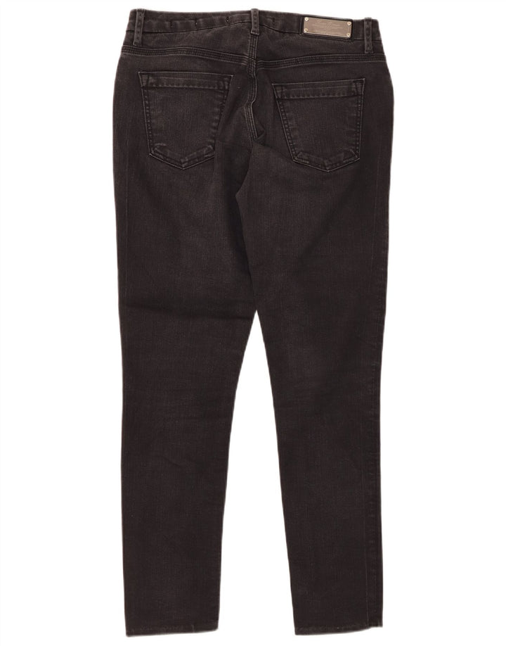 ZARA Γυναικείο Crop Slim Jeans EU 38 Small W28 L26 Μαύρο βαμβακερό