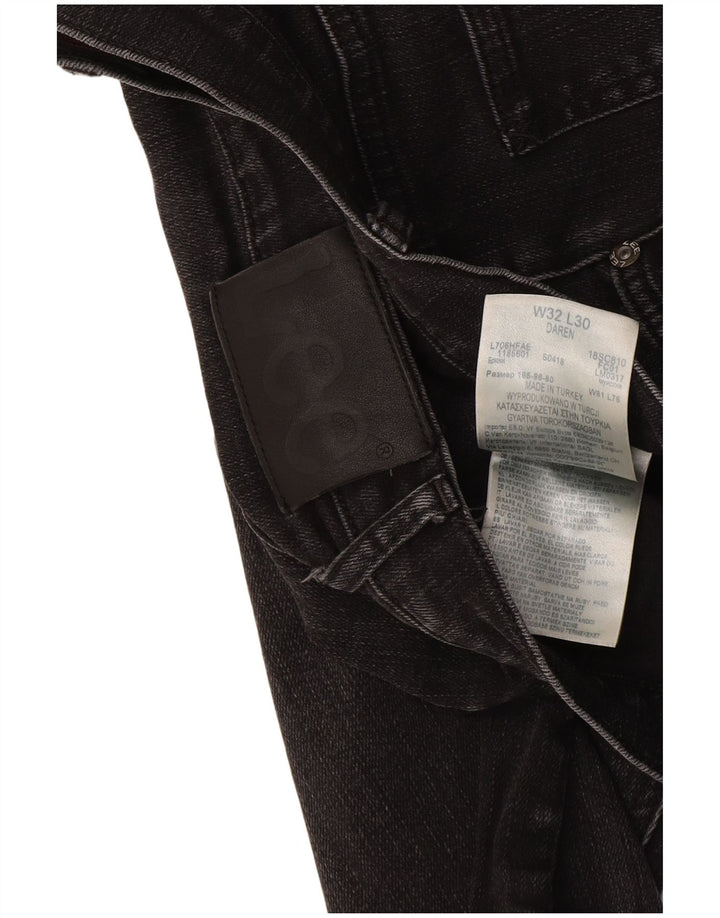 Lee Mens Daren Regular Straight Jeans W32 L30 Μαύρο βαμβακερό
