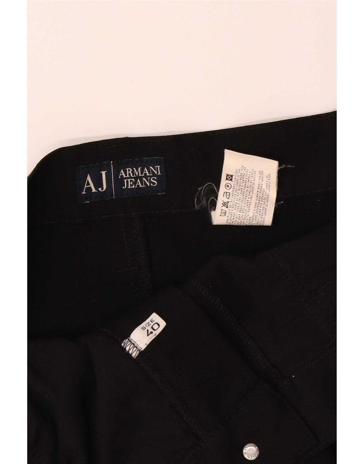 Armani Ανδρικό ίσιο casual παντελόνι W40 L29 μαύρο πολυεστέρα