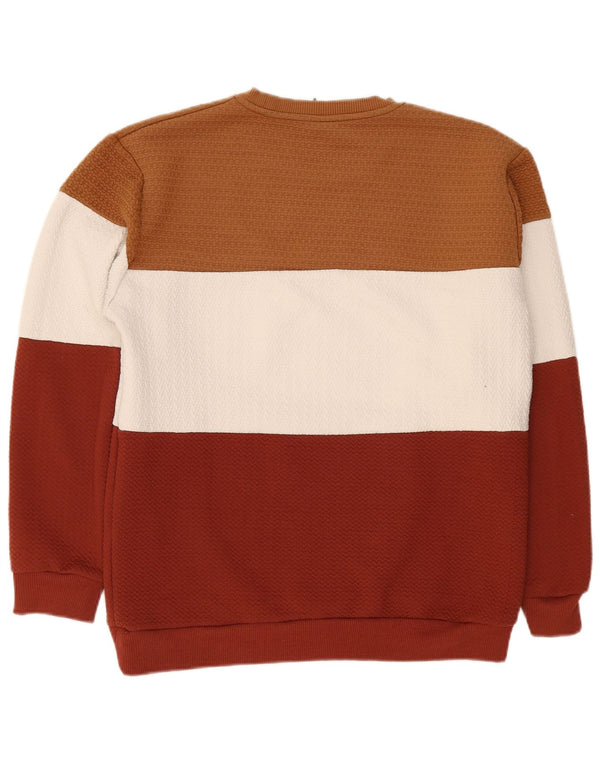 Zara Ανδρικό φούτερ Jumper XL Πολύχρωμο Colourblock Πολυεστέρας