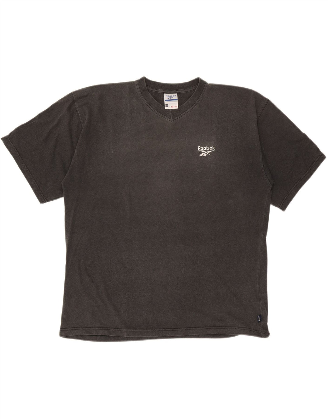 Ανδρικό T-Shirt Reebok, μεγάλο γκρι βαμβακερό