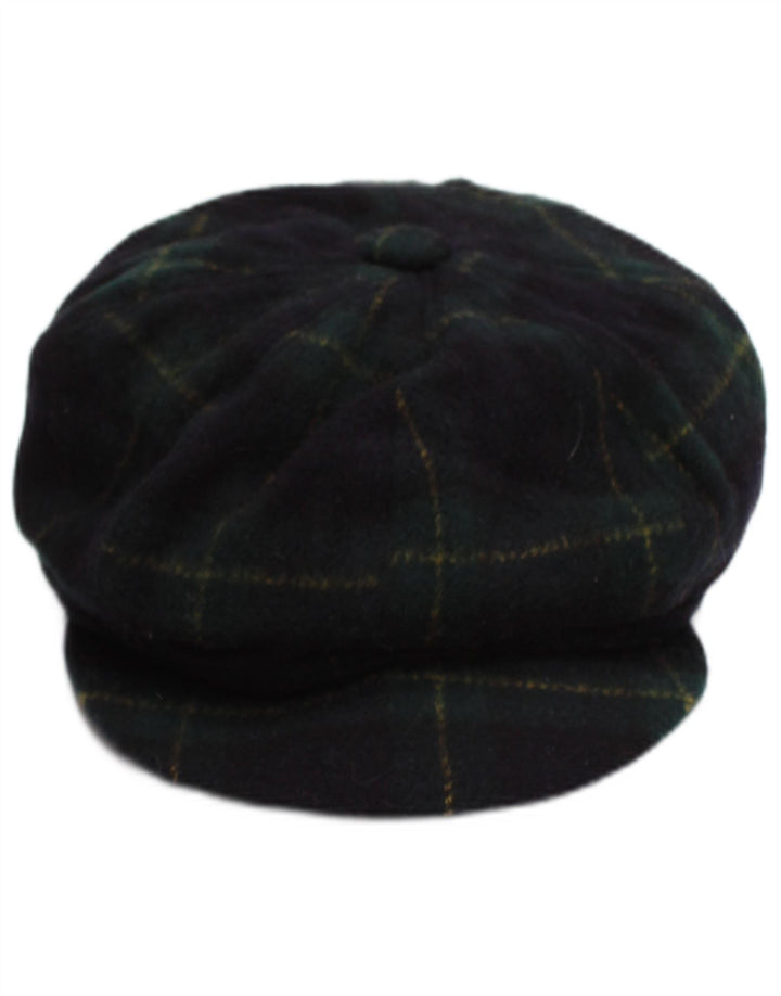 Vintage Ανδρικό Flat Cap Small Navy Blue Check