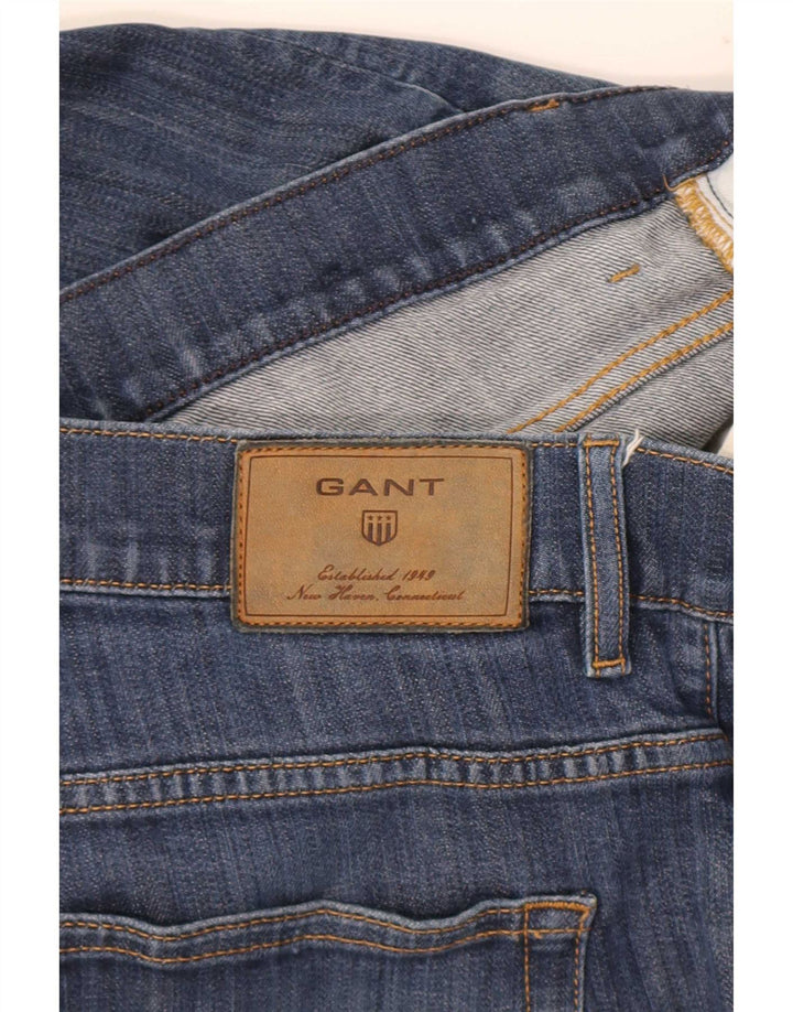 Ανδρικό τζιν Gant Regular Fit ίσιο W34 L30 Μπλε βαμβακερό