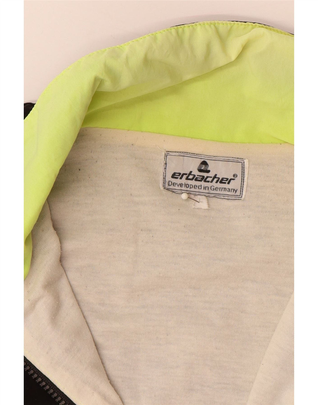 Ανδρικό γραφικό μπουφάν βροχής ERBACHER UK 40 μεγάλο μαύρο χρώμα πολυαμίδιο