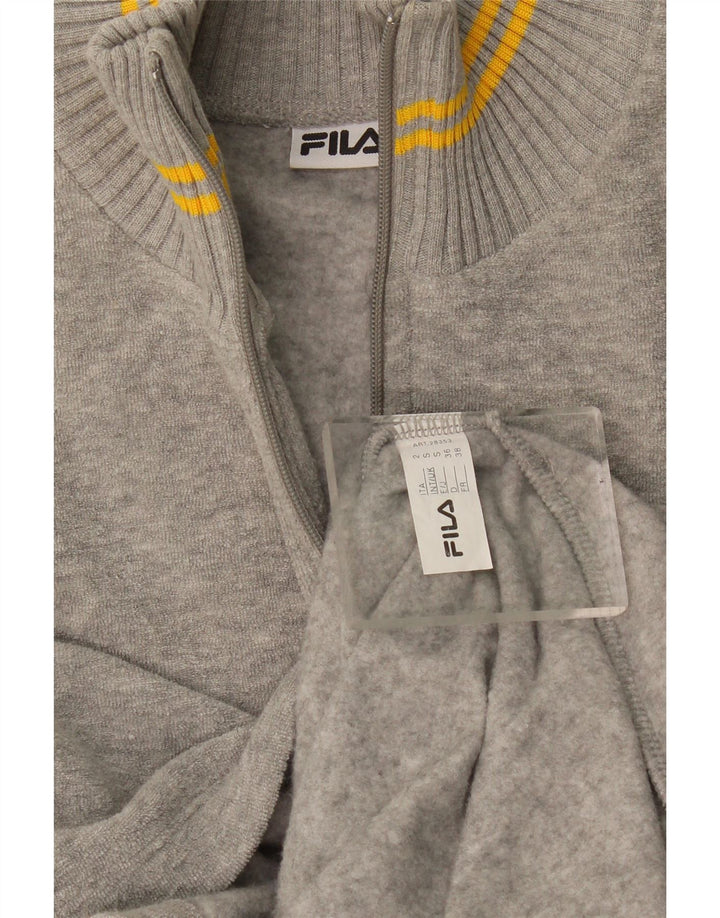 Fila Γυναικείο Longline Oversized Ζακέτα UK 10 Μικρό Γκρι βαμβακερό
