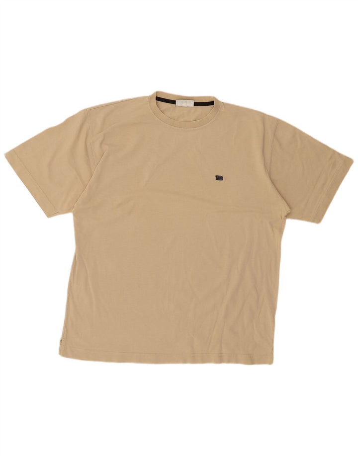 ASICS Ανδρικό T-Shirt Top XL Beige βαμβακερό