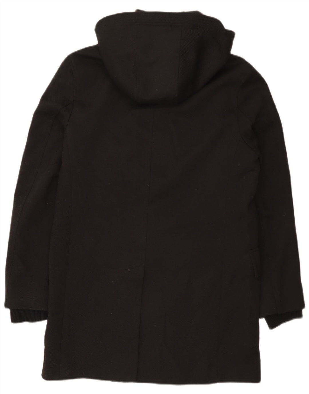 Zara Ανδρικό μπουφάν Parka με κουκούλα UK 38 Medium Black Polyester