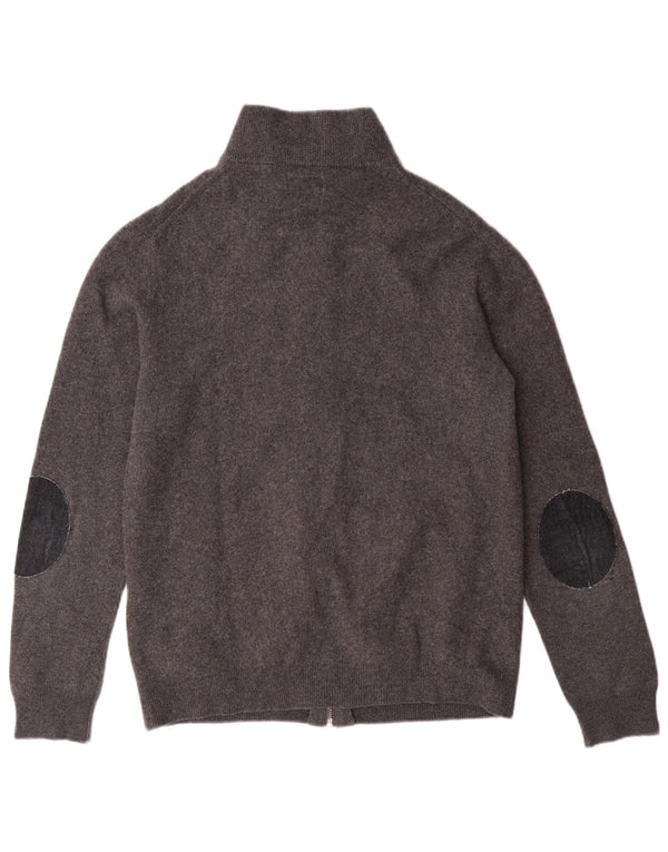 Πουλόβερ GANT Boys Cardigan 13-14 Years XL Grey Lambswool