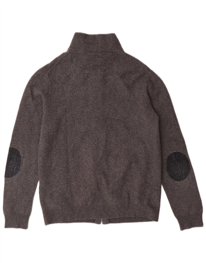 Πουλόβερ GANT Boys Cardigan 13-14 Years XL Grey Lambswool