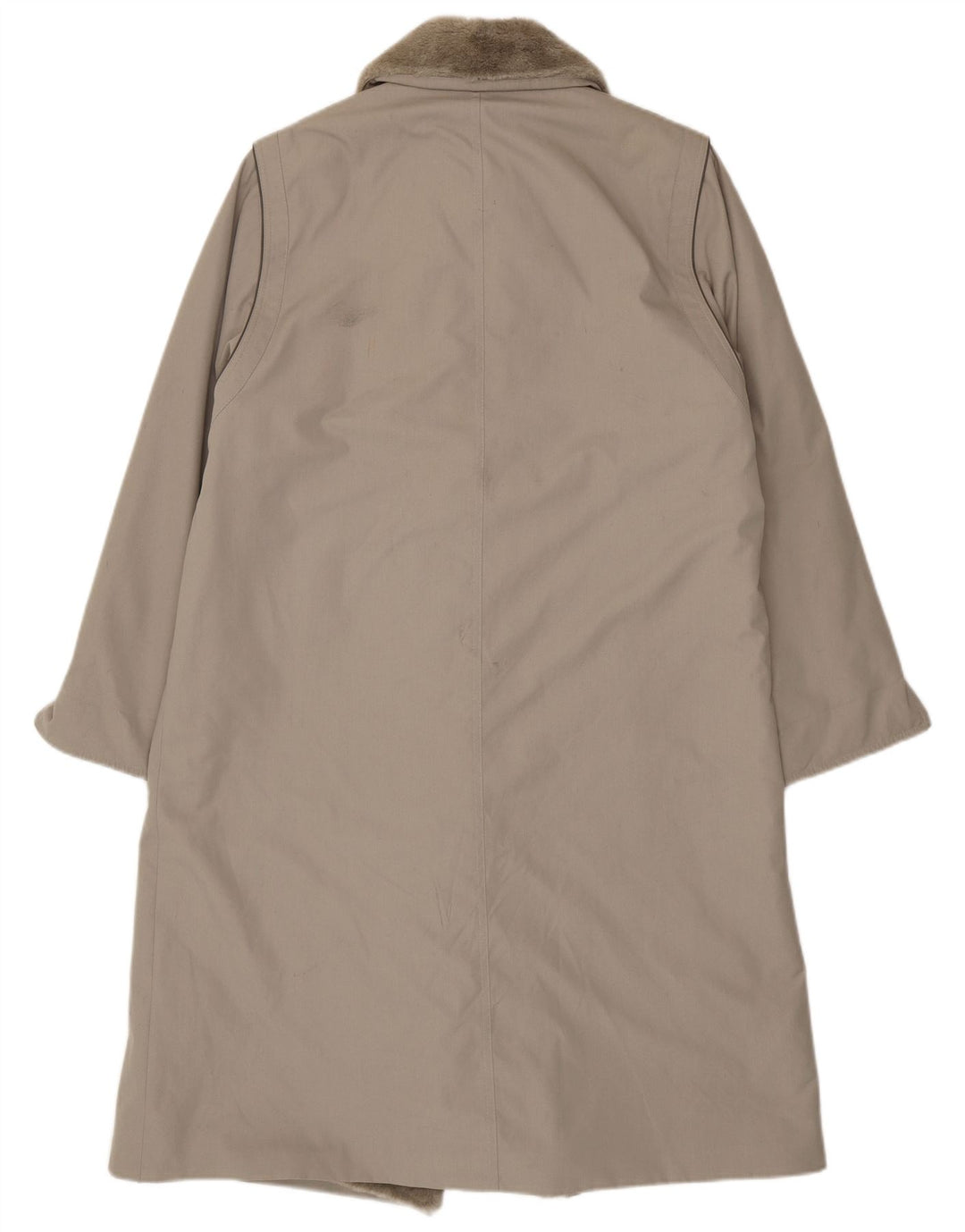 Vintage γυναικείο παλτό Sherpa UK 16 Large Grey Polyester