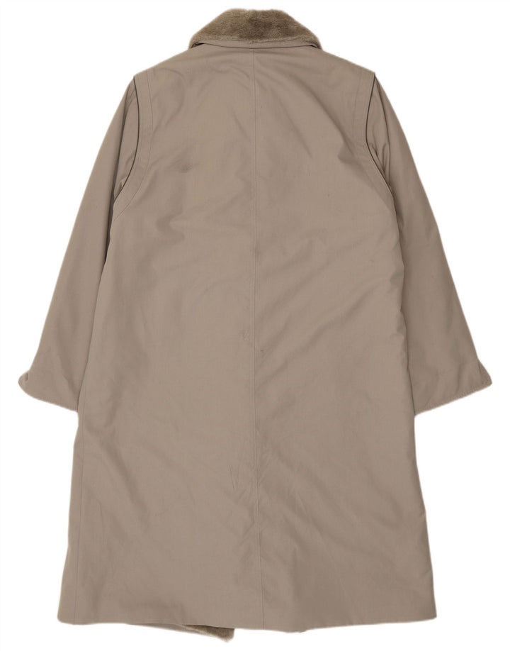 Vintage γυναικείο παλτό Sherpa UK 16 Large Grey Polyester