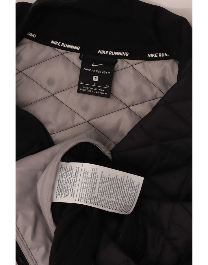 Γυναικεία αθλητική φόρμα Nike Running Top Jacket UK 10 Small Black Polyester