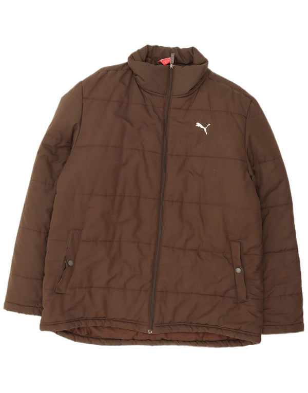 Puma Ανδρικό μπουφάν με επένδυση UK 40 Large Brown