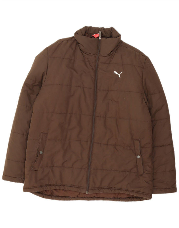 Puma Ανδρικό μπουφάν με επένδυση UK 40 Large Brown