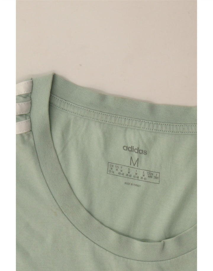 Adidas Γυναικείο T-Shirt Top UK 12/14 Medium Green