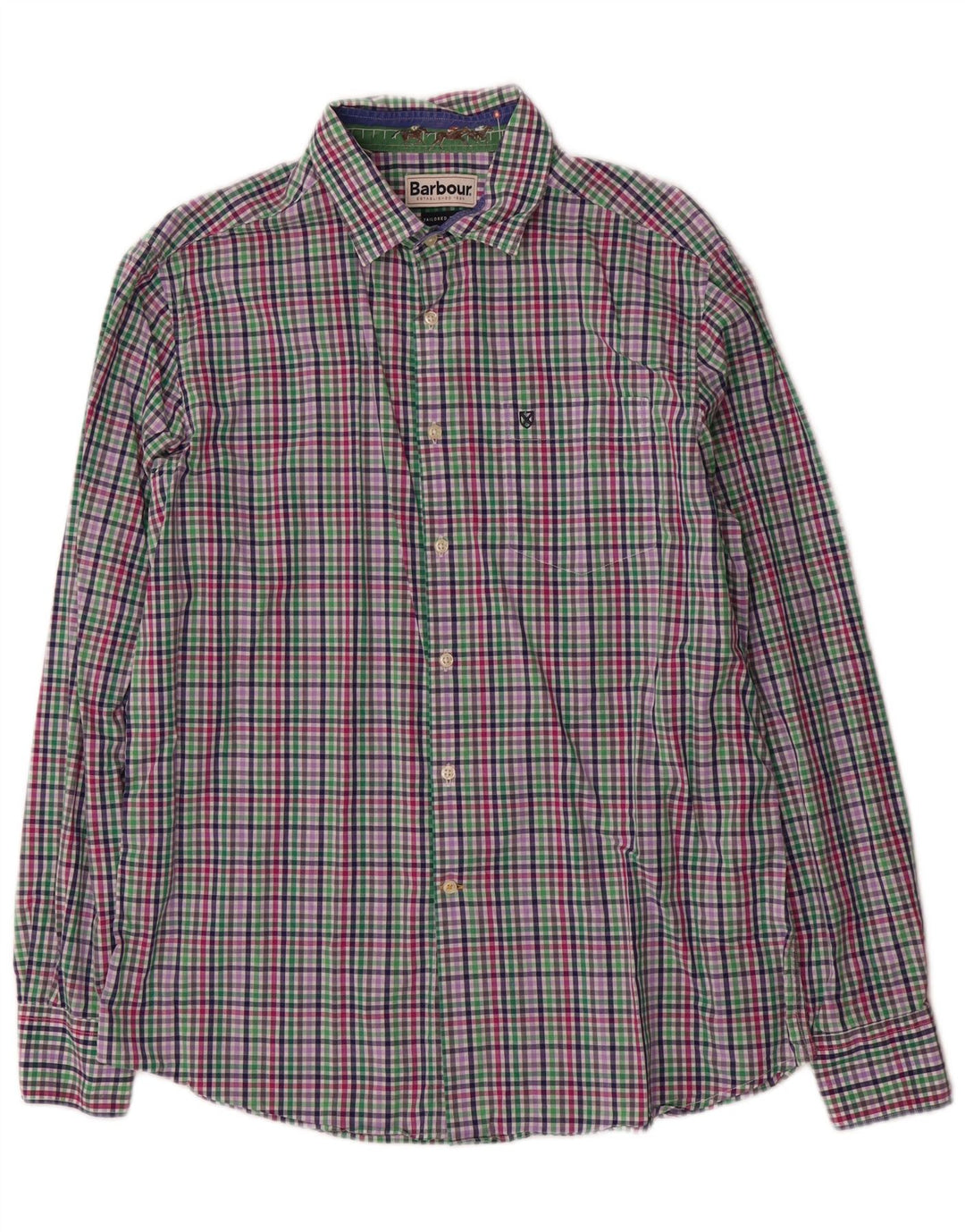 Ανδρικό πουκάμισο Barbour Tailored Fit Μεγάλο πολύχρωμο βαμβακερό καρό