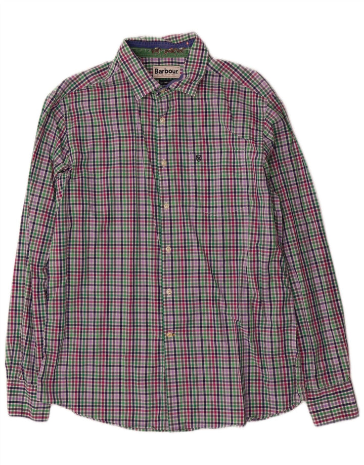 Ανδρικό πουκάμισο Barbour Tailored Fit Μεγάλο πολύχρωμο βαμβακερό καρό