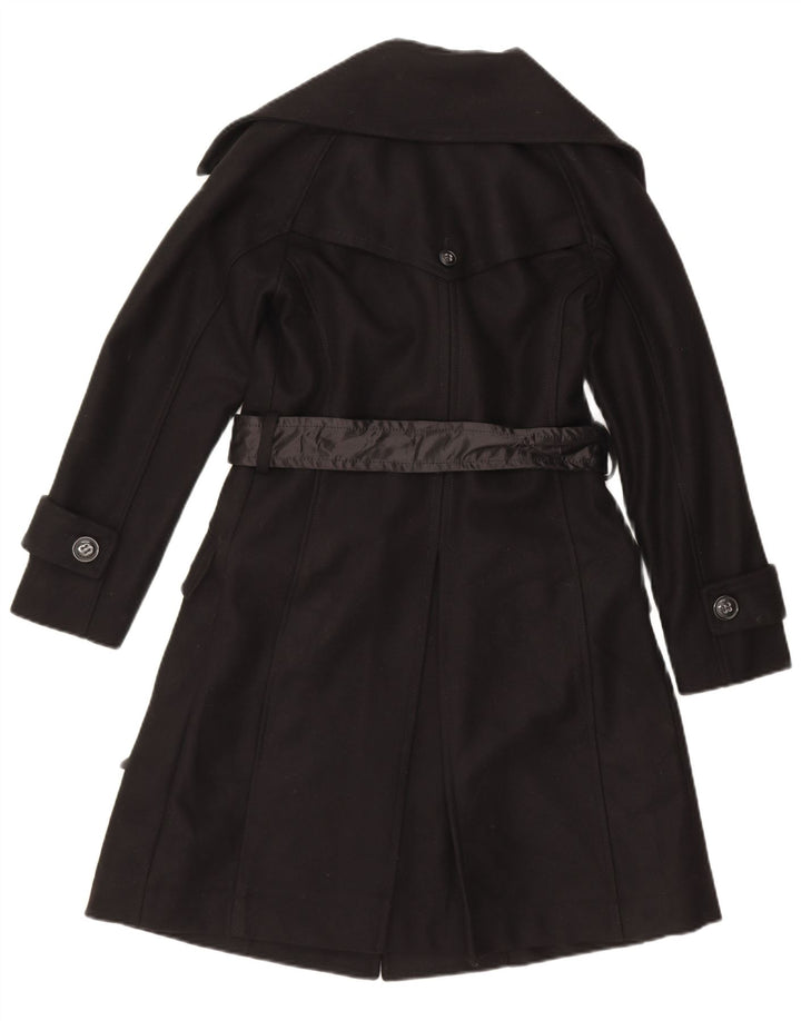 GAUDI Womens Trench Coat IT 46 Large Black Wool